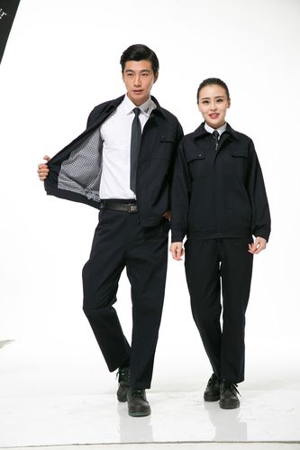 新款高档双层全棉工作服 工厂厂矿物业男女同款 厂家直销助力物业管理